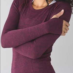LuluLemon Maroon long sleeve top